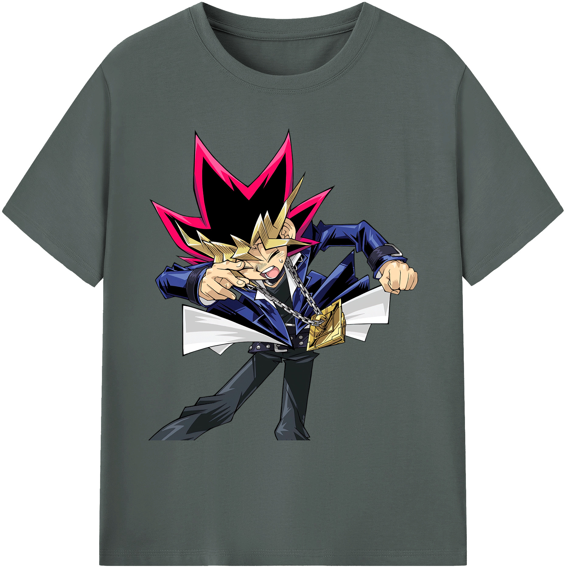 （画像用） 遊☆戯☆王 Yu-Gi-Oh! 綿100％ メンズ半袖Tシャツ｜肌触りやわらか＆通気性